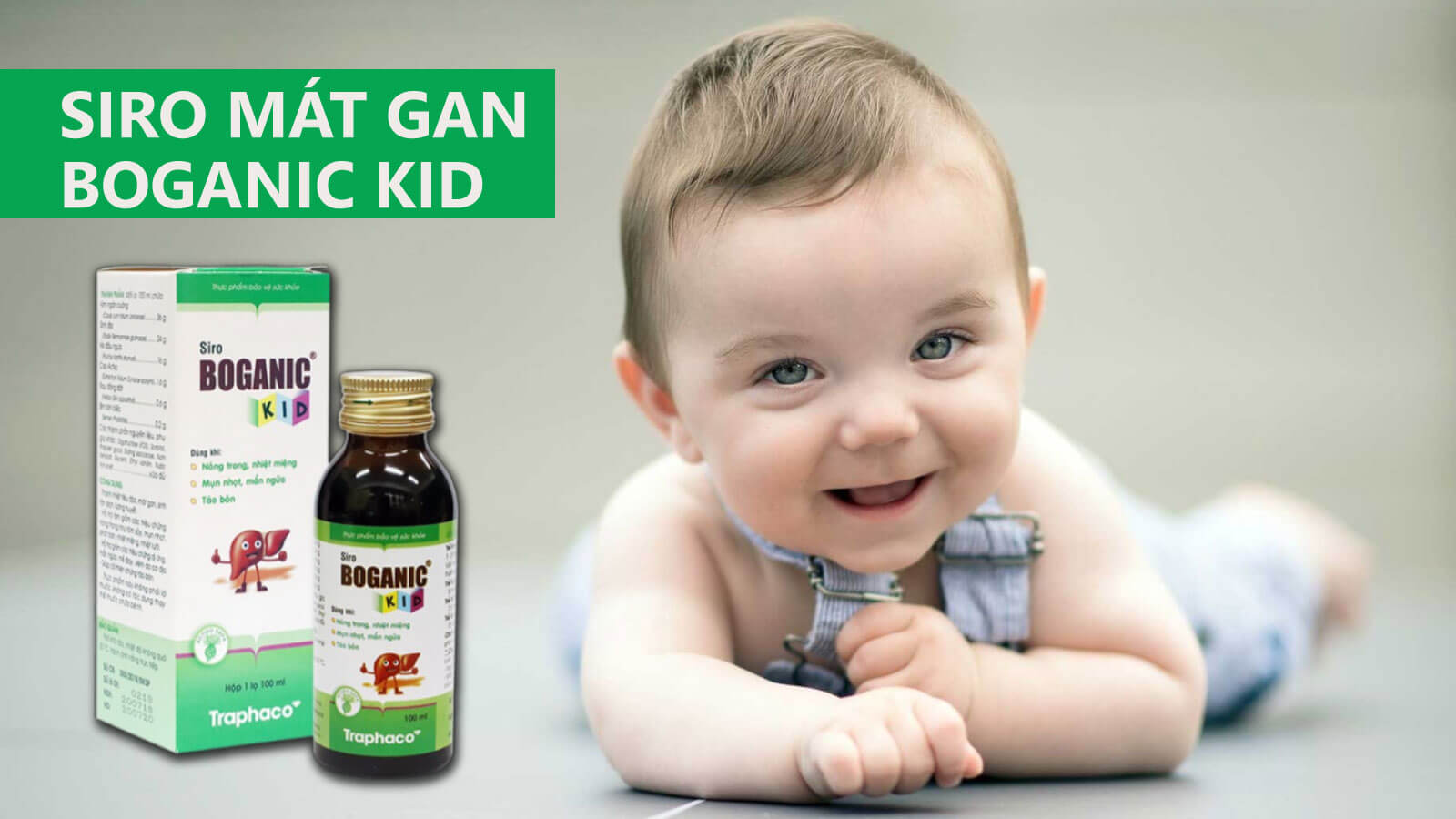 Thuốc mát gan tiêu độc cho trẻ em Boganic Kid