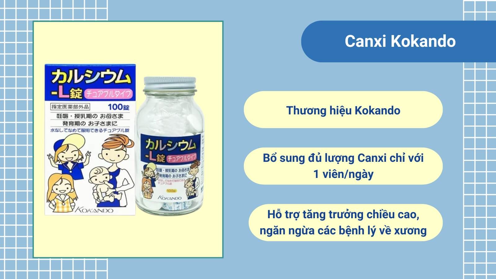 Canxi kokando được nhiều bạn nhỏ yêu thích sử dụng