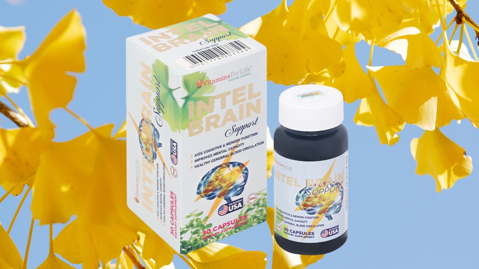 Intel Brain Support - Giảm đau đầu do căng thẳng, mệt mỏi