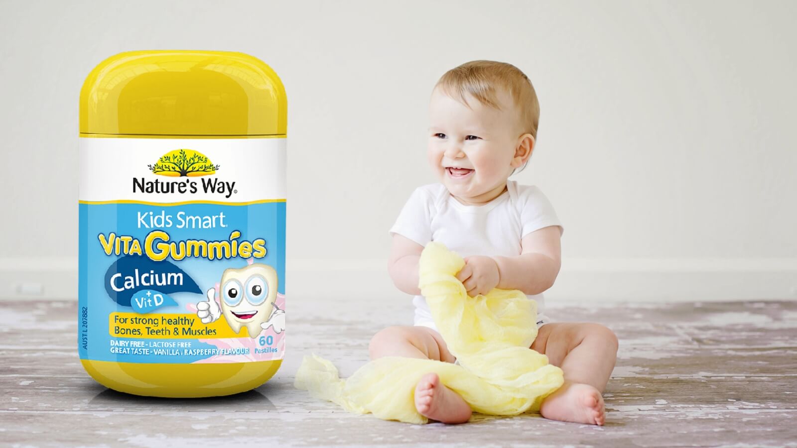 Kẹo canxi Úc Nature's Way Vita Gummies