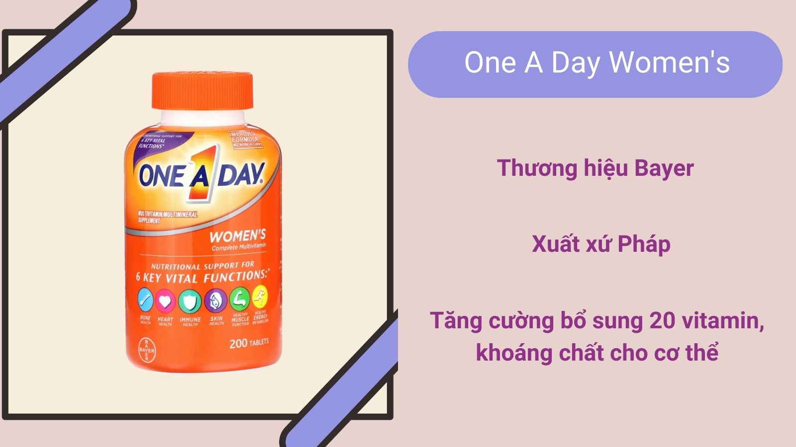 One A Day Women's đến từ thương hiệu Bayer (Mỹ)