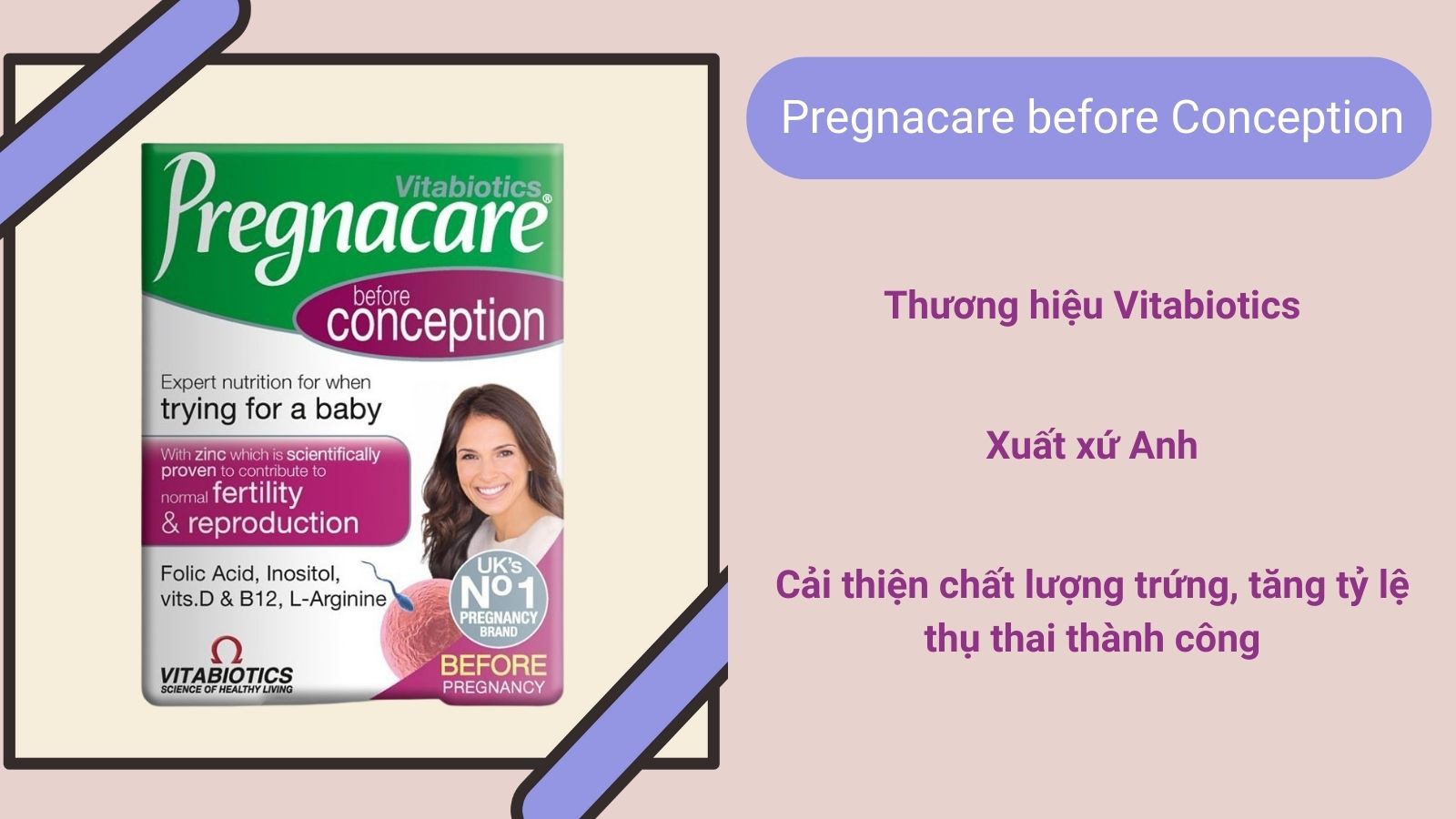 Ưu điểm nổi trội của Pregnacare before Conception