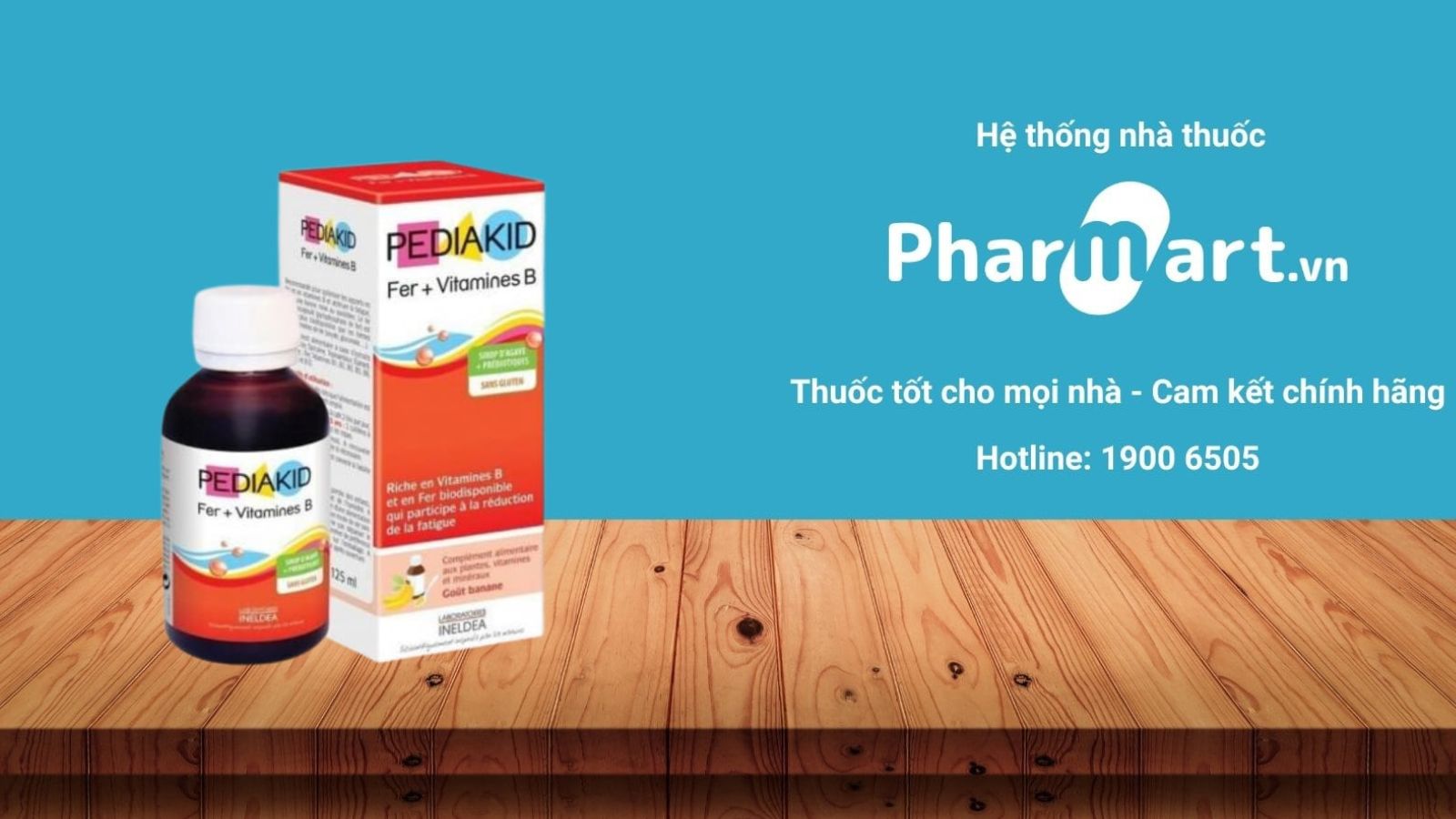 Pediakid Fer + Vitamines B bổ sung sắt cho bé