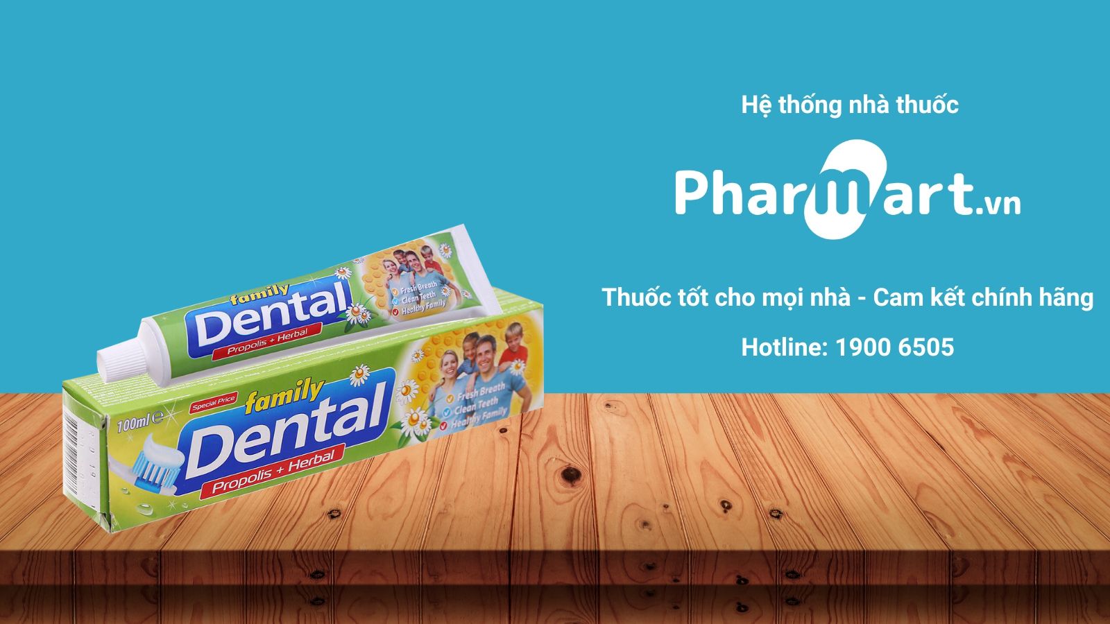 Dental Family Propolis Herbal - kem đánh răng thảo dược bảo vệ răng miệng