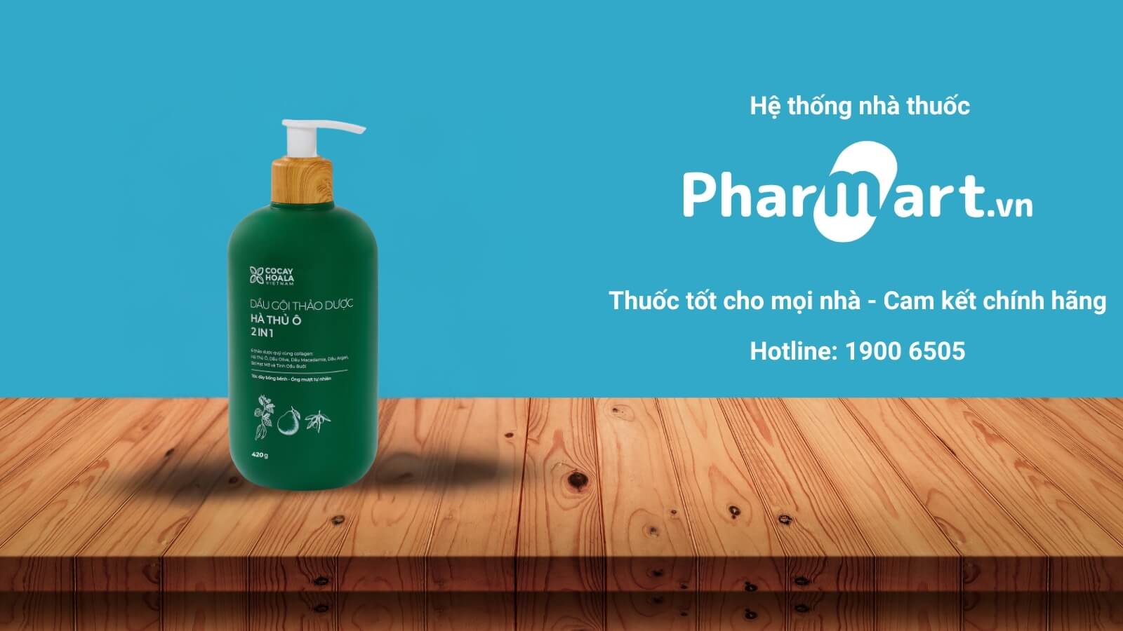 Dầu Gội Thảo Dược Hà Thủ Ô 2IN1 Cỏ Cây Hoa Lá