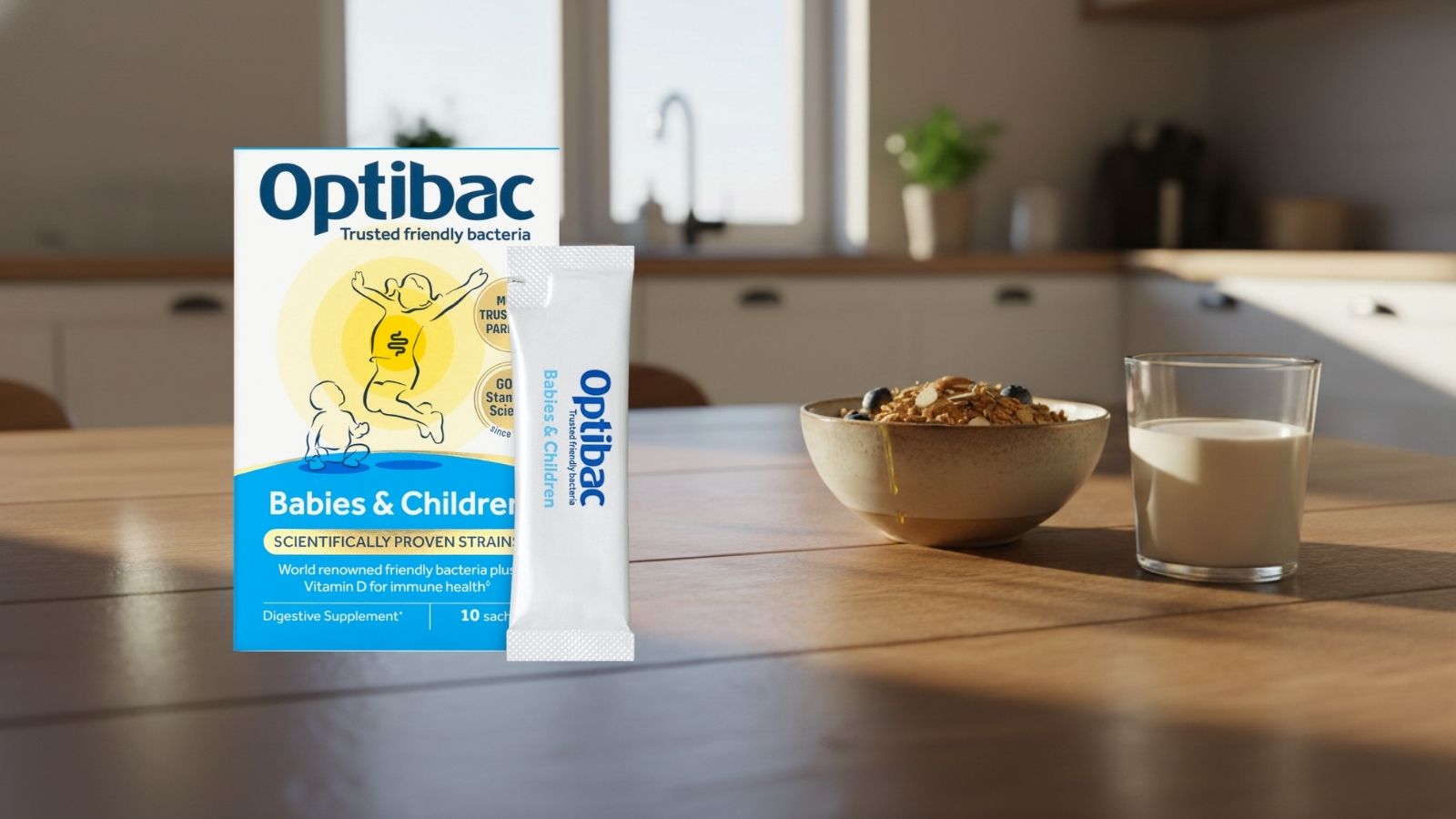 Optibac Babies & Children (Màu xanh dương)