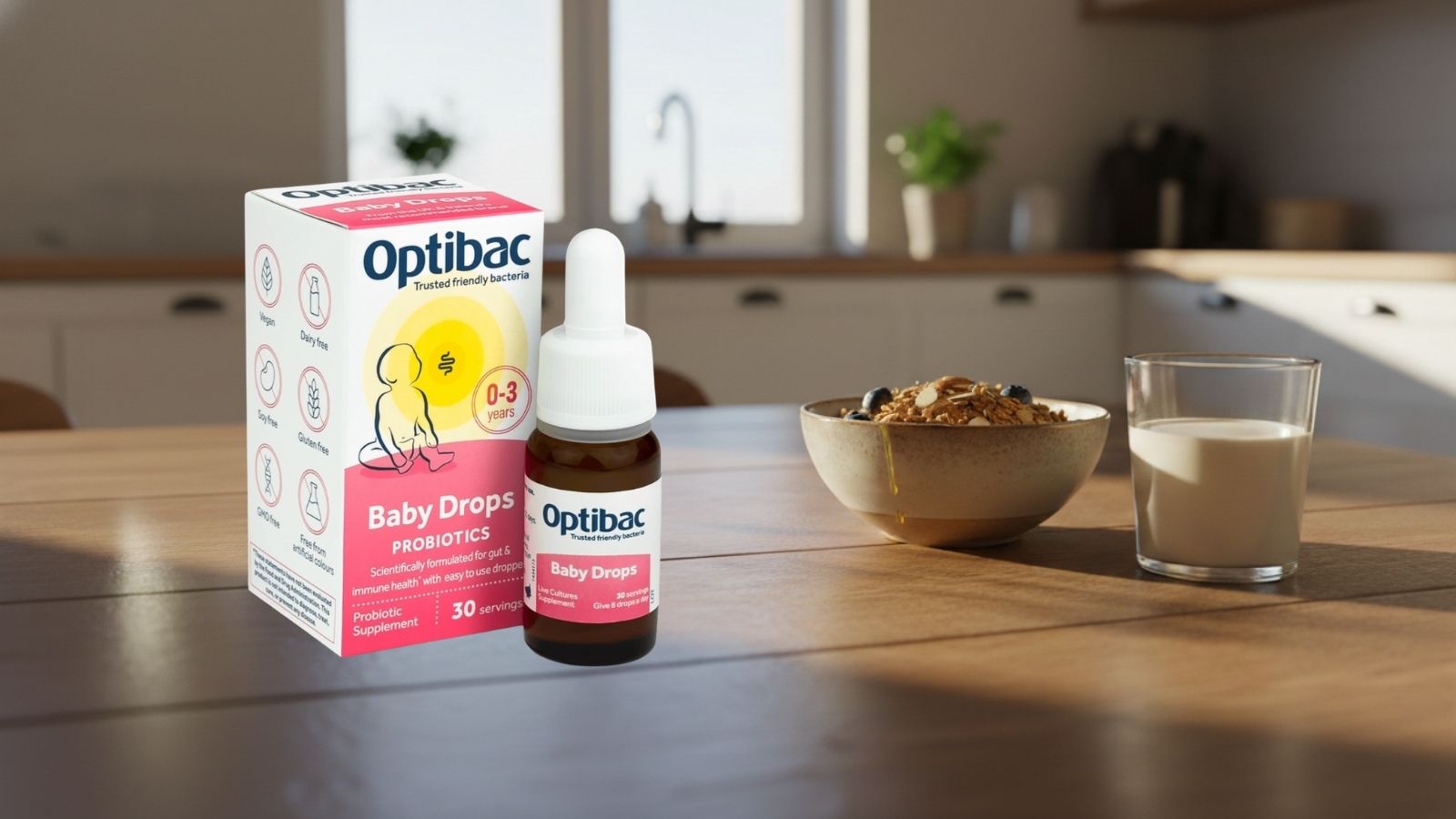 Men vi sinh Optibac Baby Drops (Màu hồng)