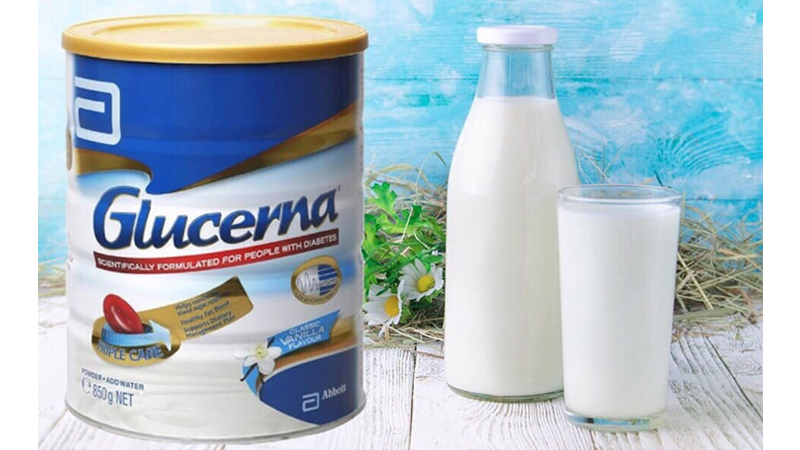 Sữa bột Glucerna 850g màu xanh có đầy đủ dinh dưỡng cho bệnh nhân tiểu đường