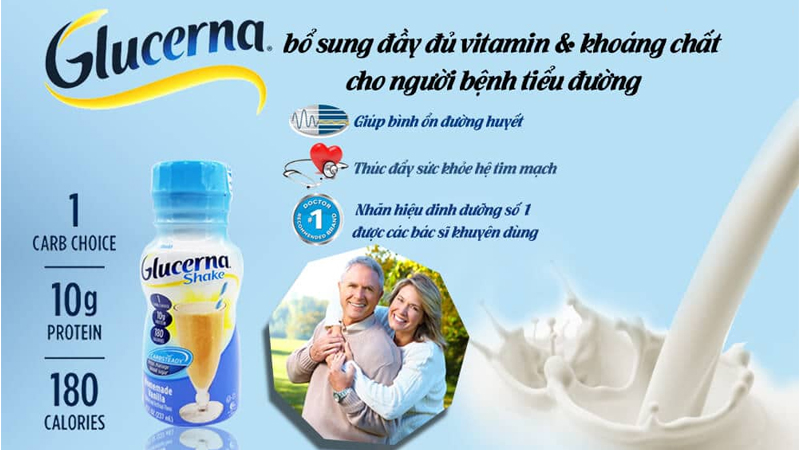 Sữa Glucerna Shake hỗ trợ tốt cho quá trình điều trị tiểu đường