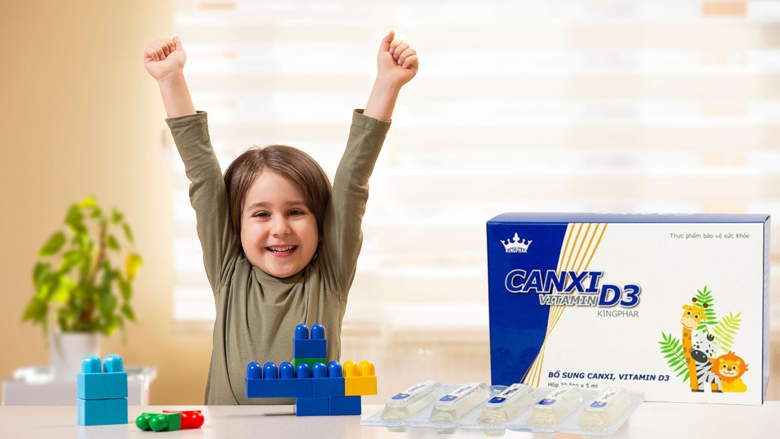 Siro Canxi Vitamin D3 của thương hiệu Kingphar