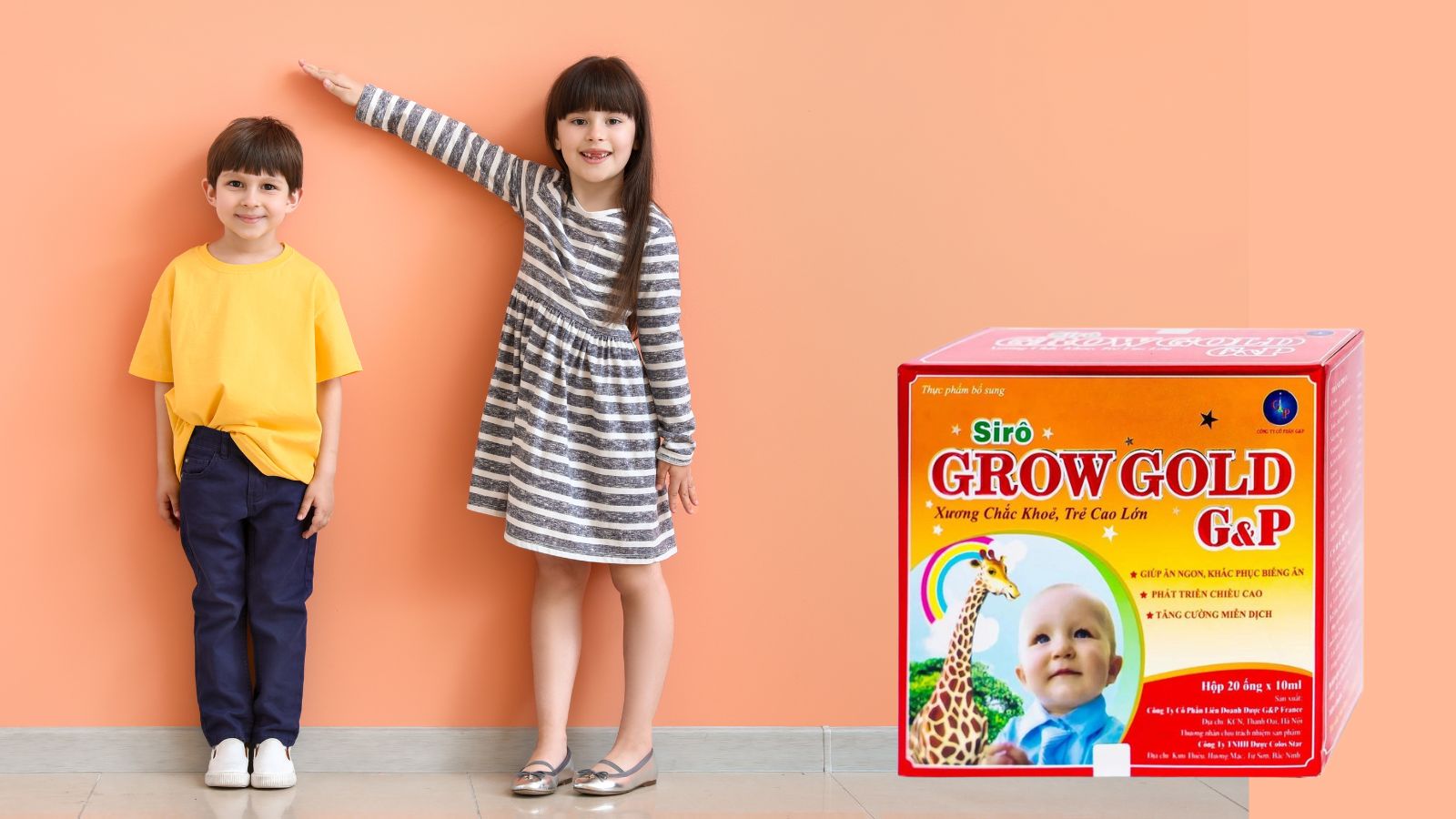 Siro Grow Gold G&P -  Canxi hữu cơ Việt Nam được ưa chuộng hiện nay