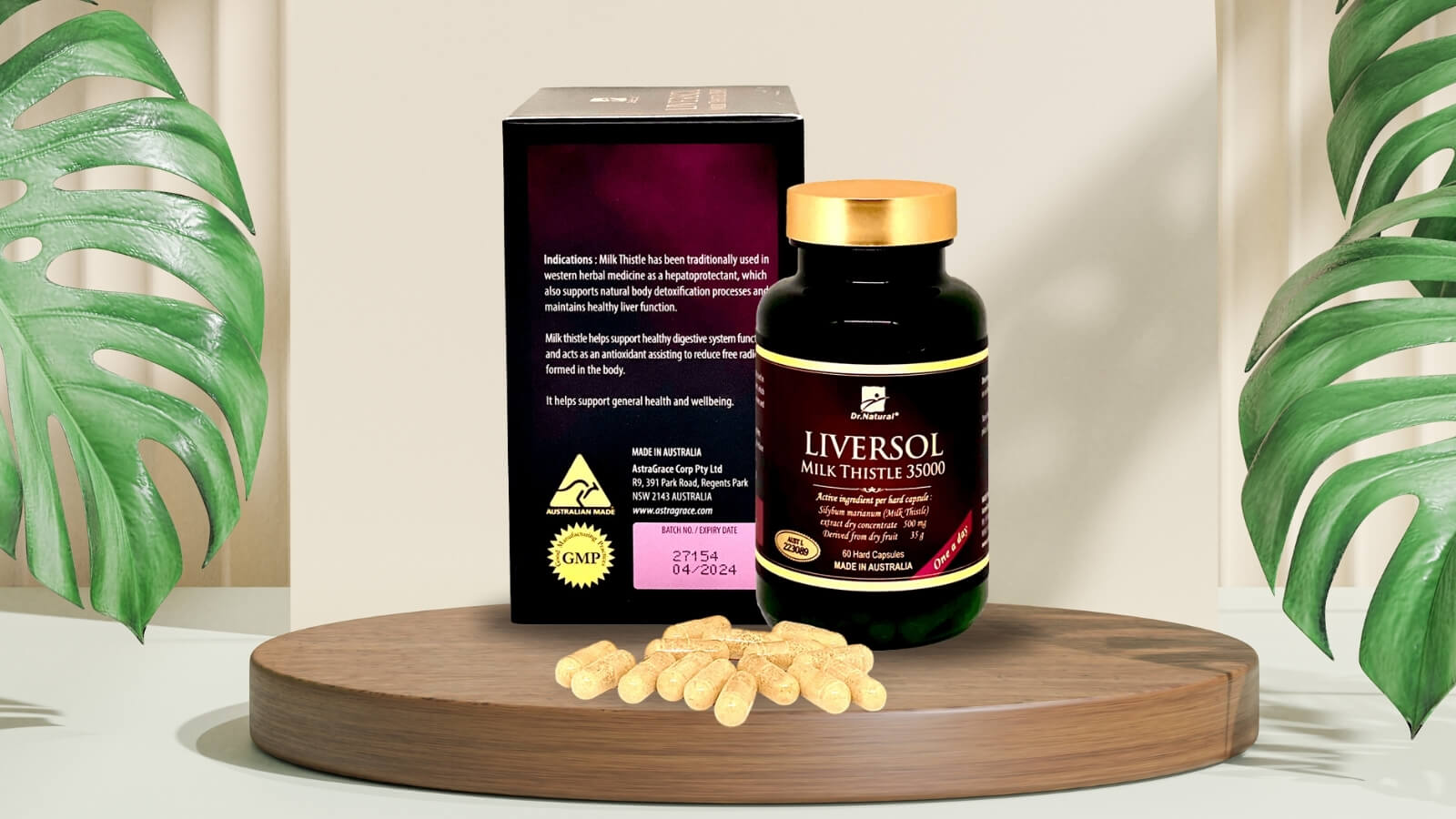 LiverSol Milk Thistle 35000 giúp gan khỏe mạnh