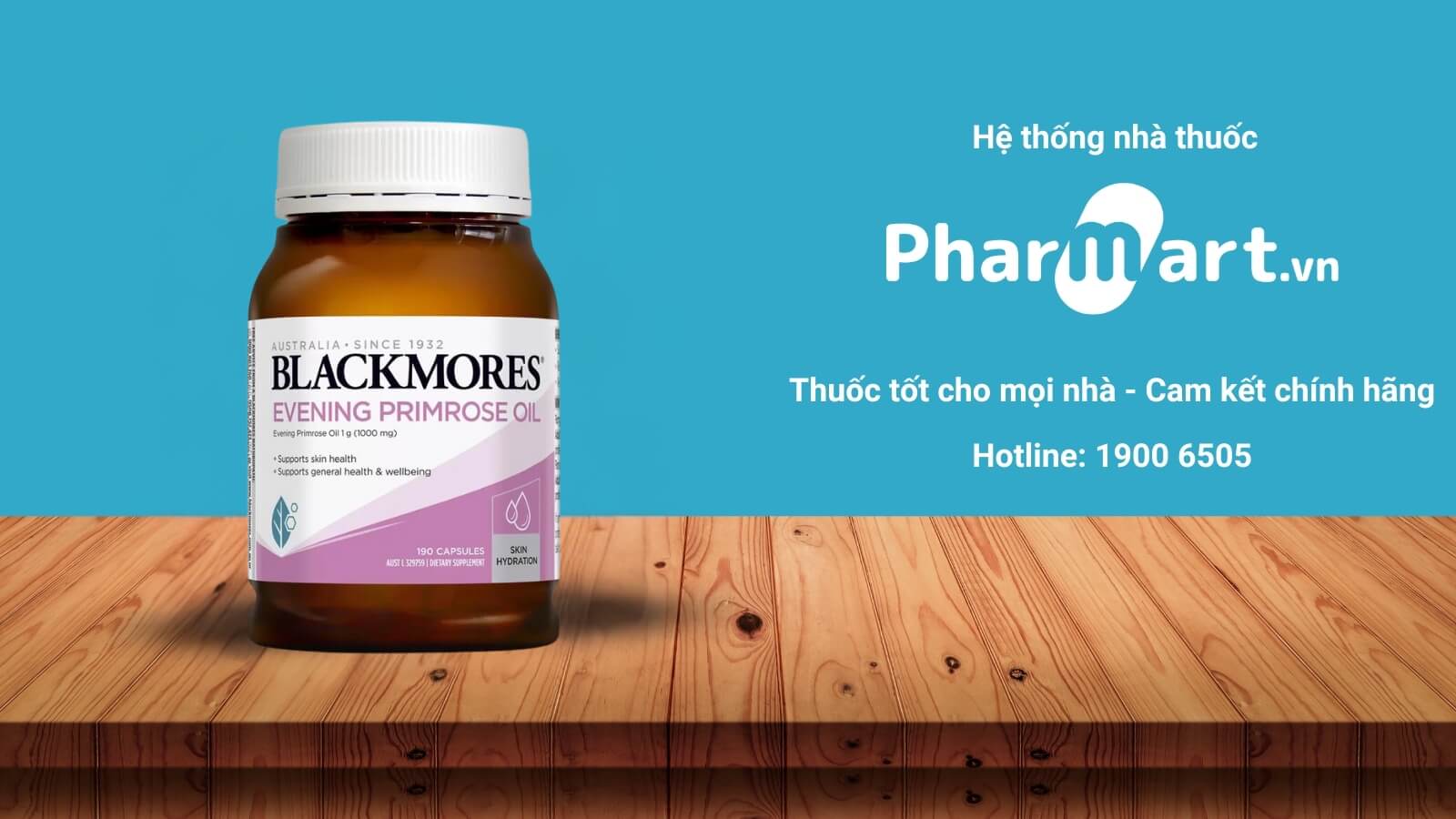 Viên uống hoa anh thảo Úc Blackmores Evening Primrose Oil