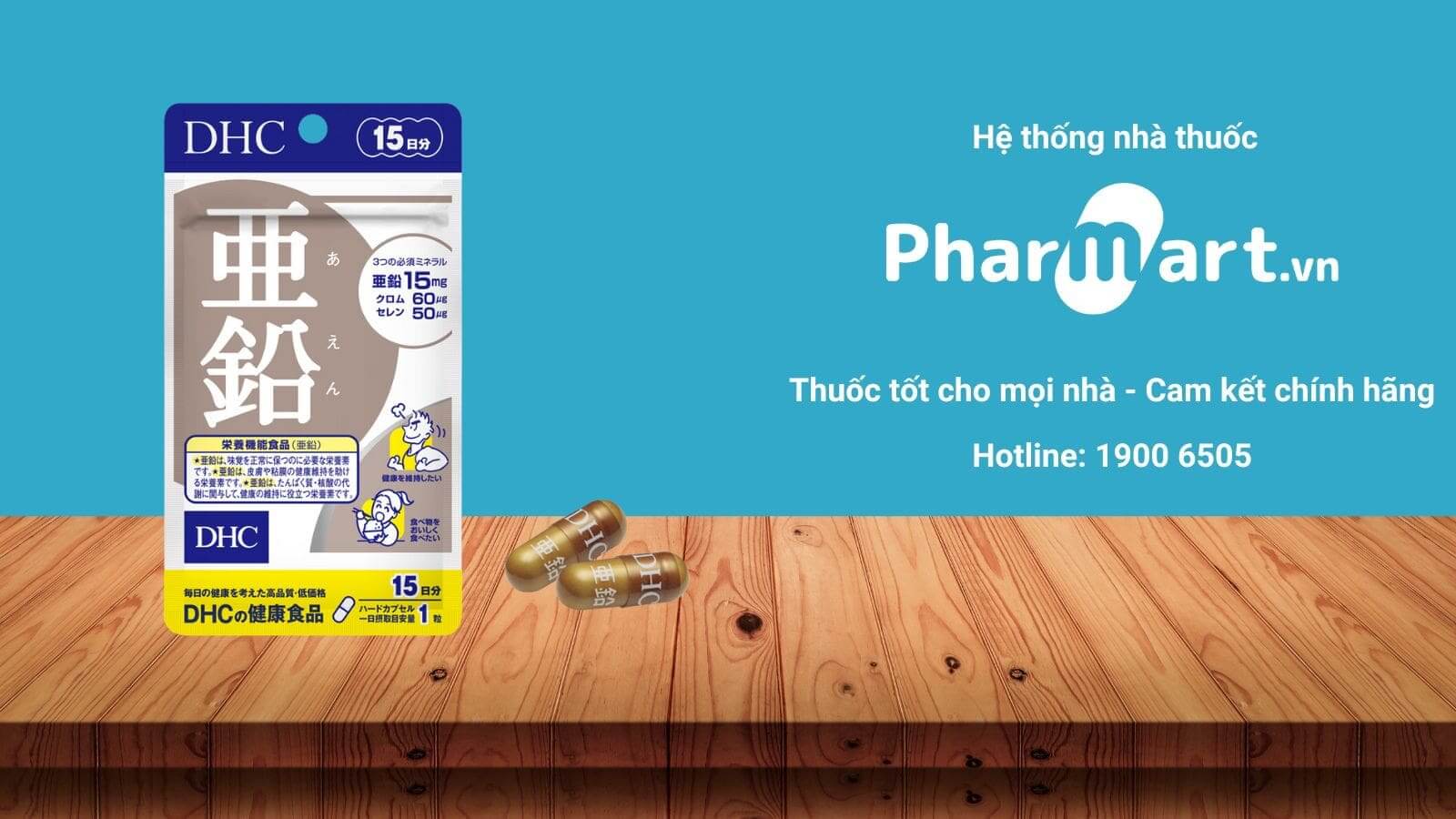 Viên kẽm DHC - thương hiệu Nhật Bản.