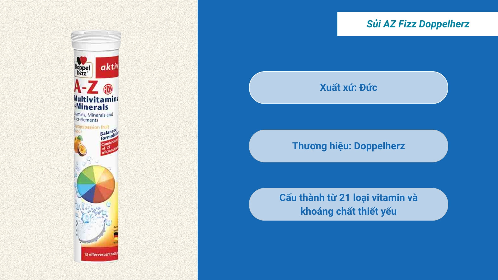 Viên sủi Doppelherz Aktiv A-Z
