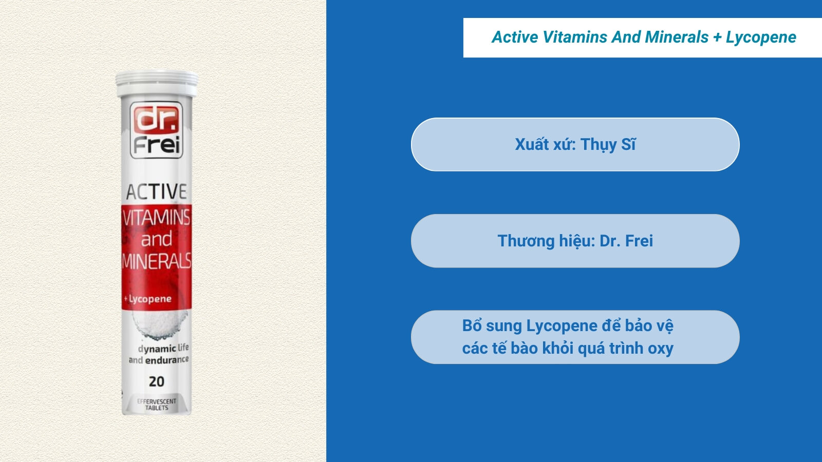 Dr. Frei Active Vitamins And Minerals + Lycopene