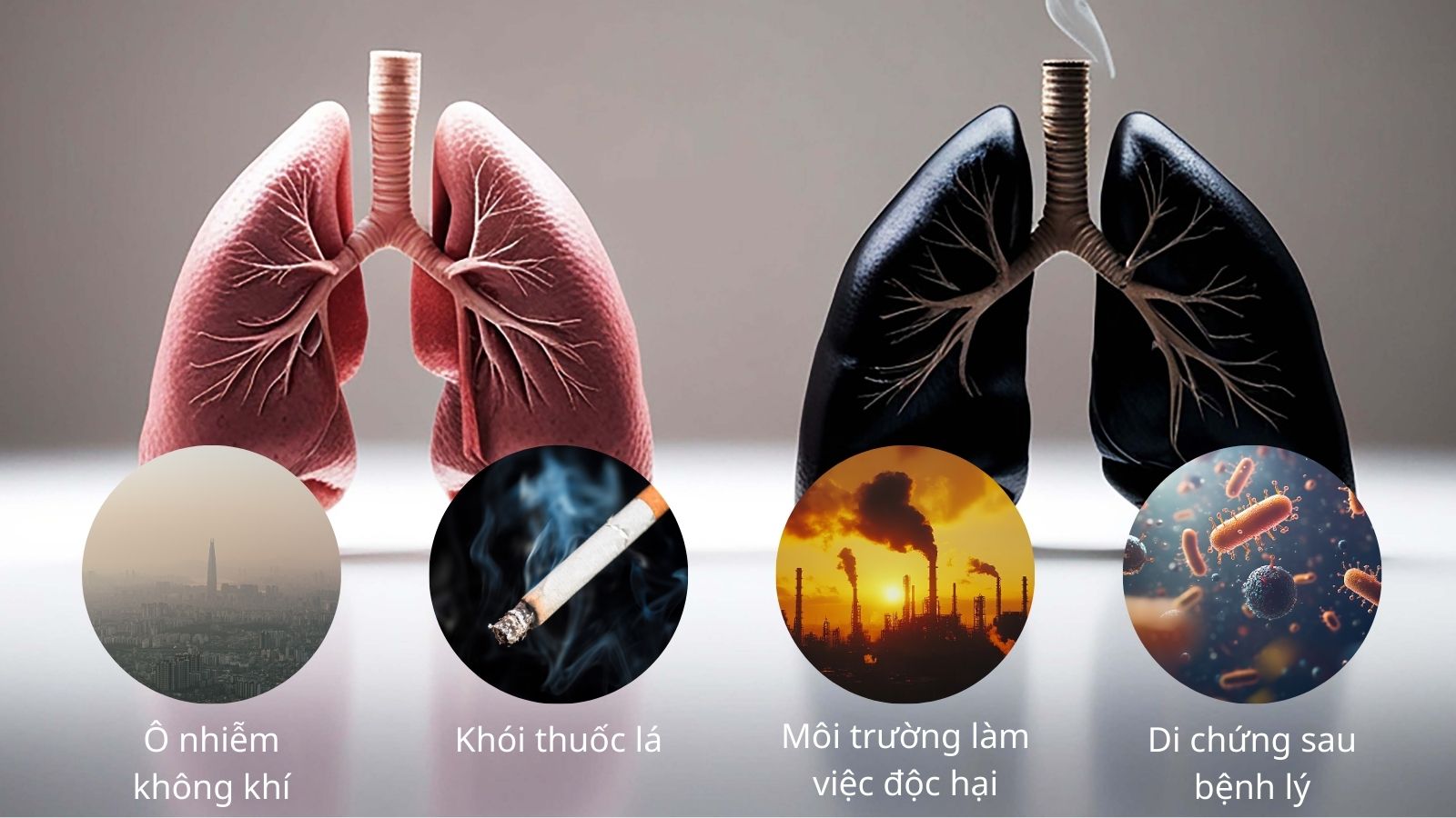 Các tác nhân ảnh hưởng đến sức khỏe hô hấp