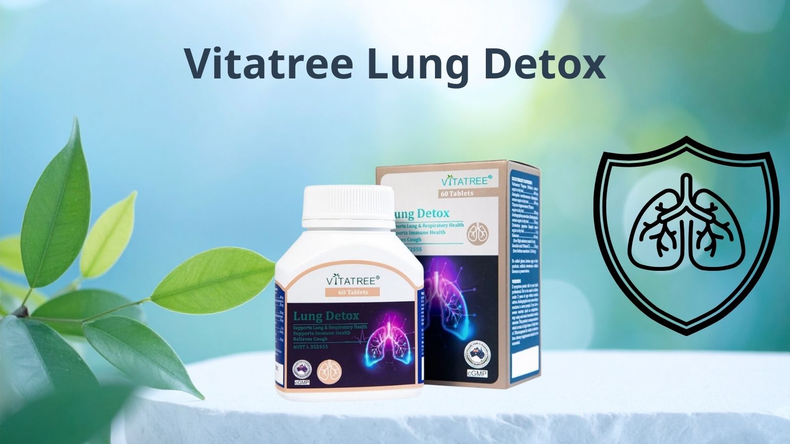 Viên uống thải độc phổi Vitatree Lung Detox