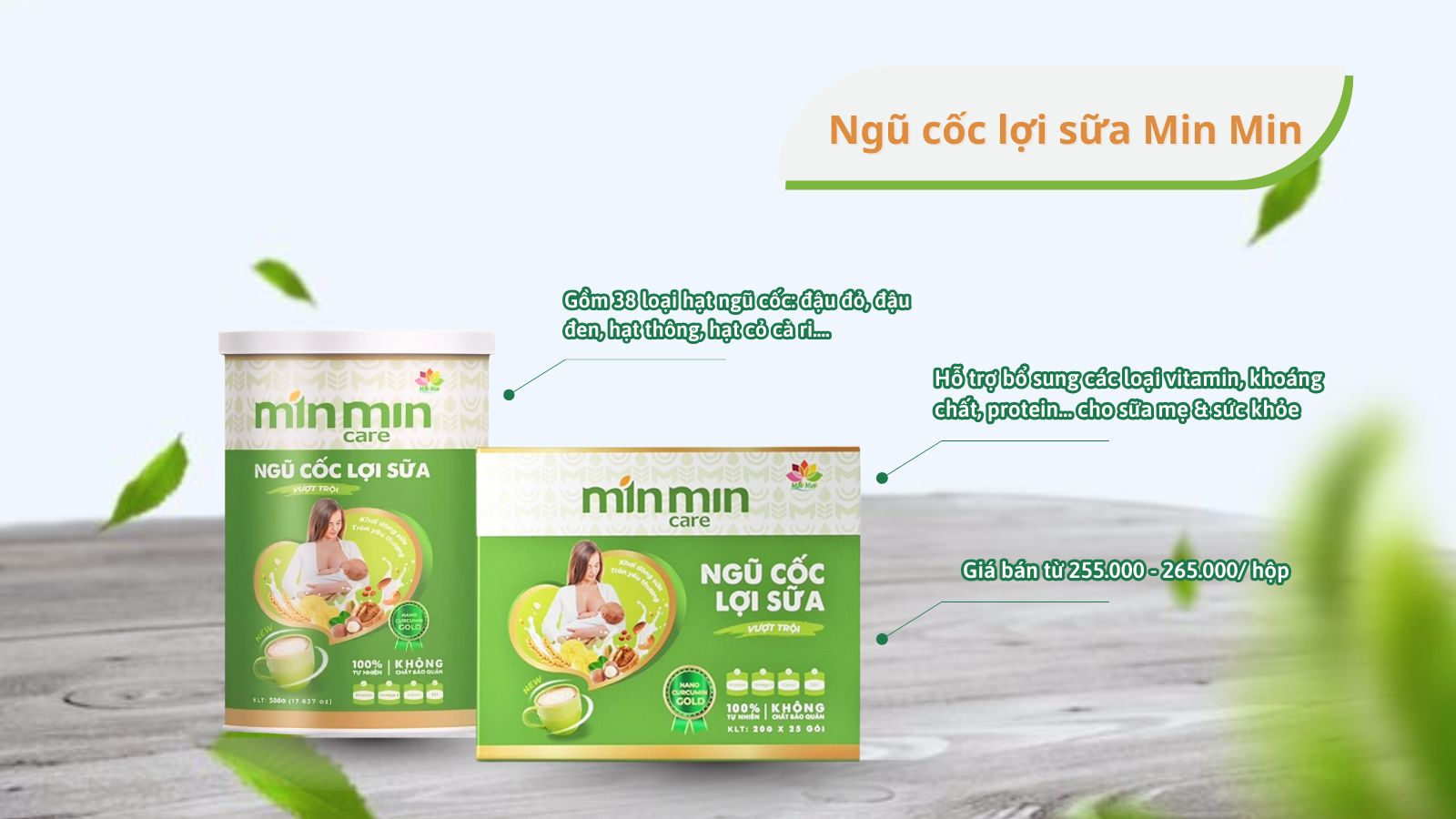 Min Min là thương hiệu ngũ cốc được nhiều mẹ tham khảo chọn mua hiện nay