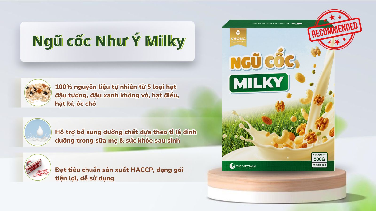 Ngũ cốc Như &Yacute; Milky l&agrave; sản phẩm dinh dưỡng được nhiều mẹ bỉm quan t&acirc;m