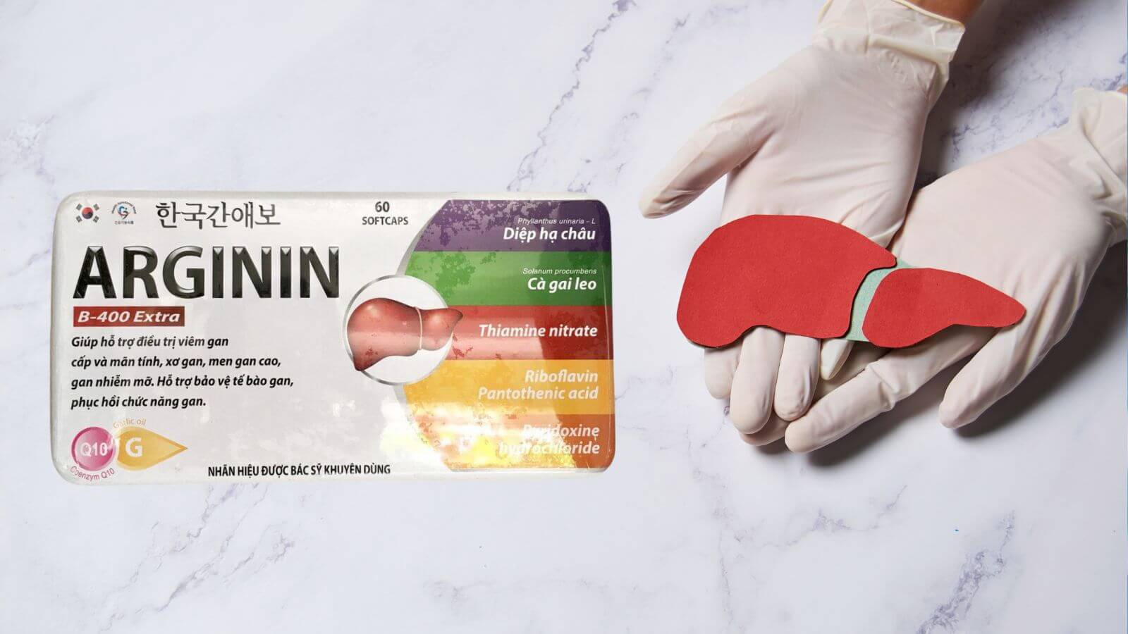 Thuốc bổ gan Arginin B-400 giúp bảo vệ lá gan tốt nhất