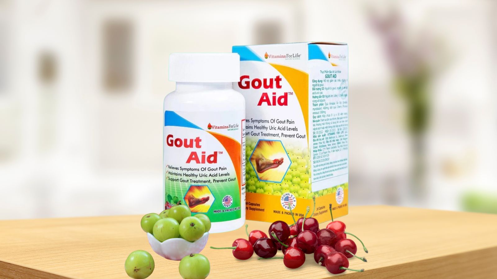 C&ocirc;ng thức của Gout Aid kết hợp 2 th&agrave;nh phần c&oacute; t&aacute;c dụng tốt cho khớp