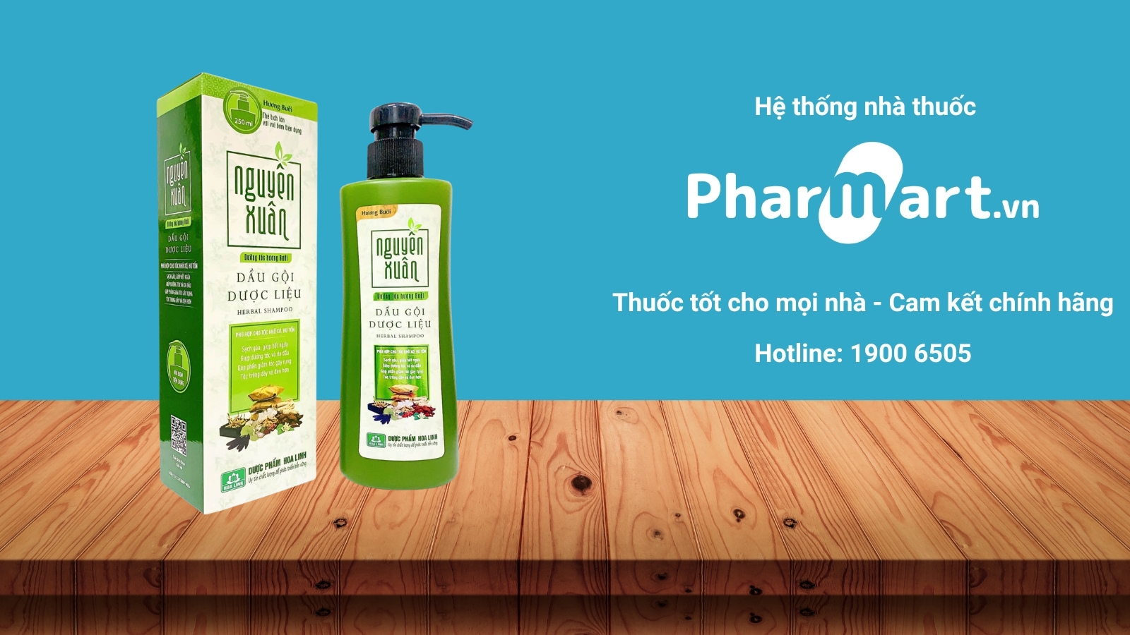 Dầu gội Nguyên Xuân hương Bưởi (dưỡng tóc bằng bưởi)