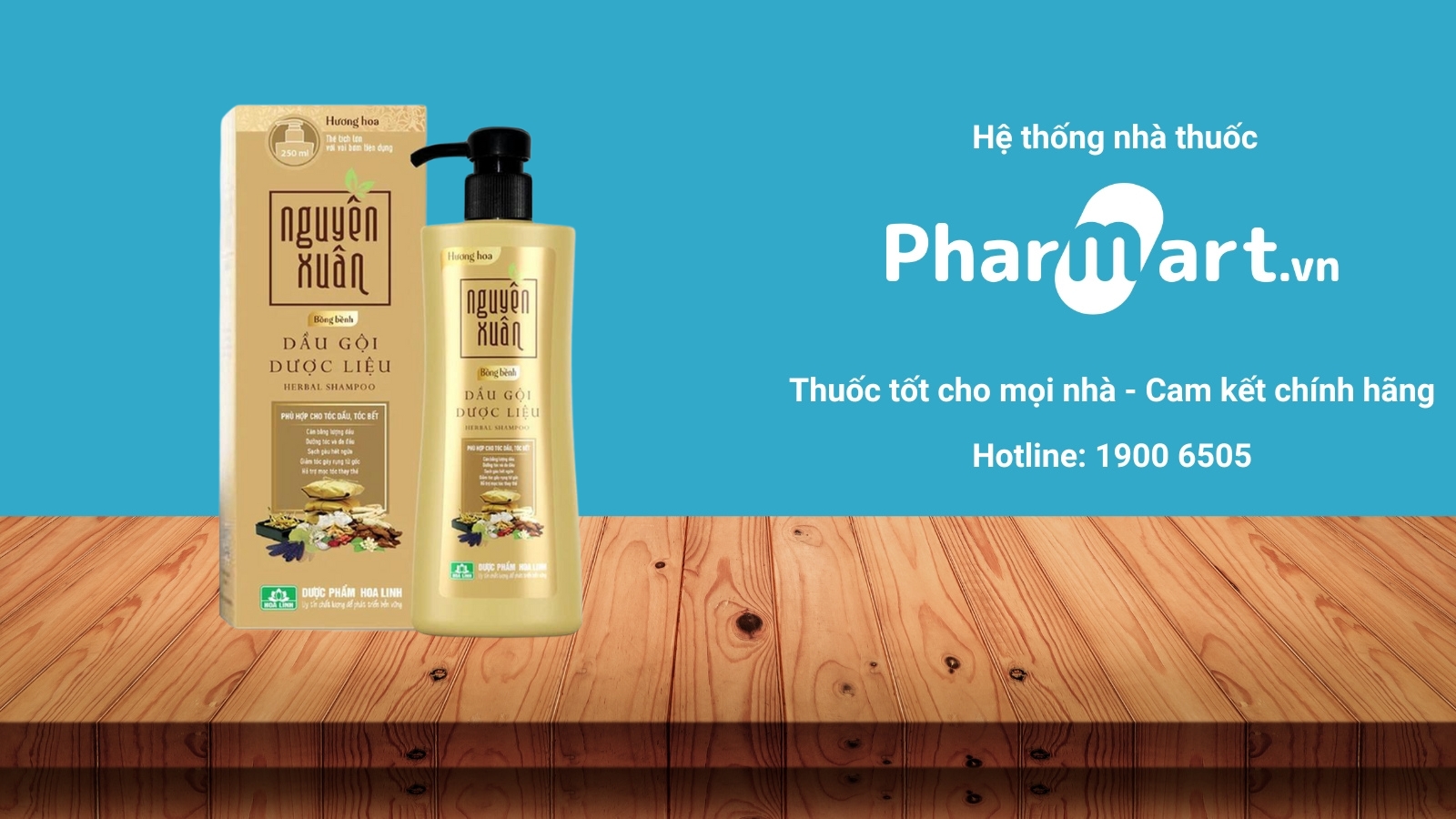 Dầu gội Nguyên Xuân vàng (bồng bềnh)