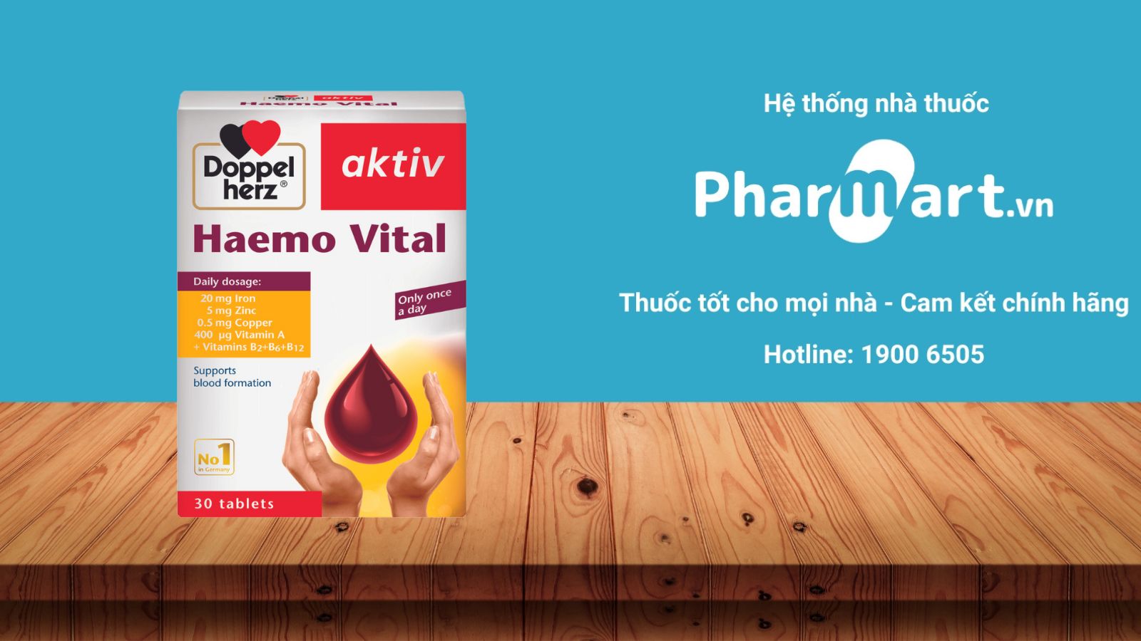 Haemo Vital Pregna bổ sung sắt cho phụ nữ có thai