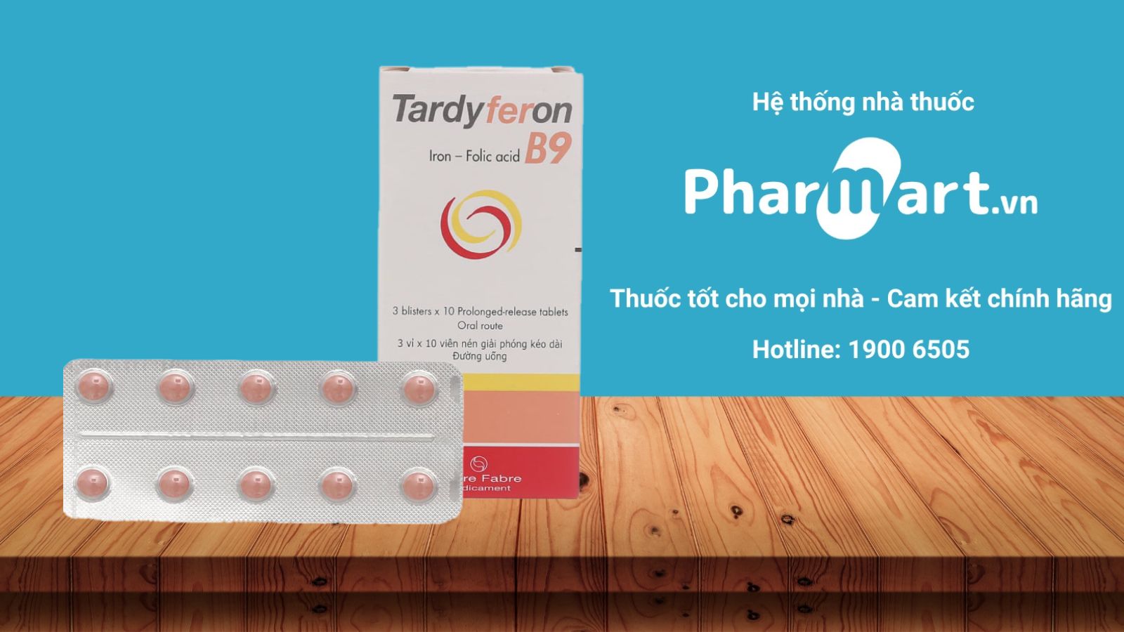 Tardyferon B9 phòng ngừa thiếu sắt folic cho phụ nữ có thai