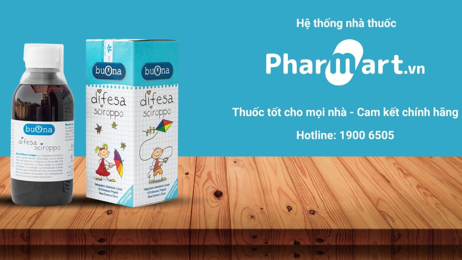 Siro Buona Difesa Sciroppo hỗ trợ tăng cường miễn dịch cho trẻ em