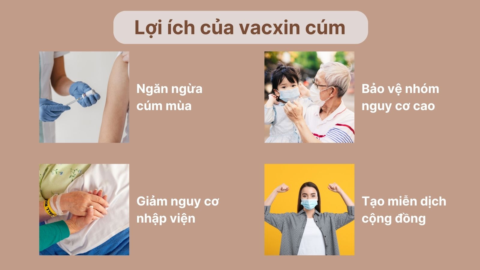 Vaccin cúm giúp tạo kháng thể chống lại virus gây bệnh