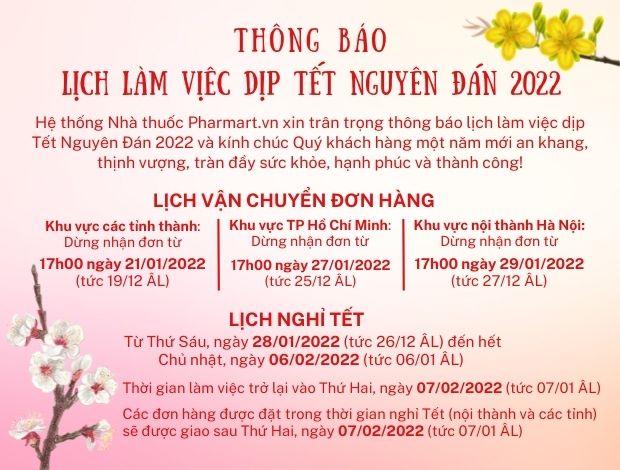 Lịch làm việc dịp tết nguyên đán 2022