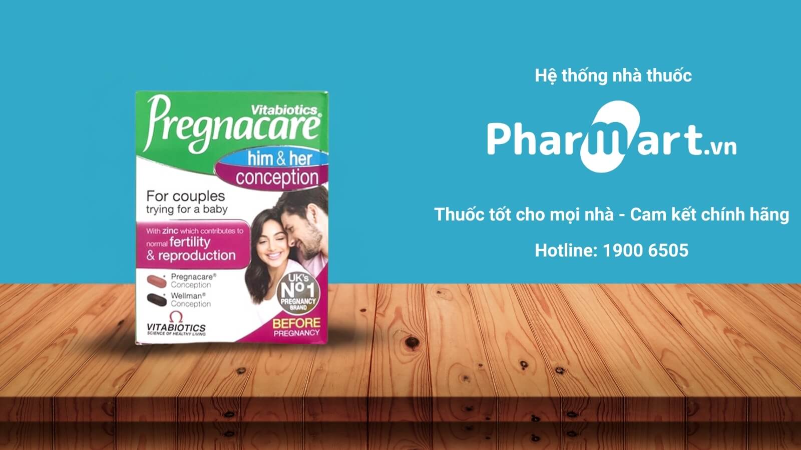 Vitabiotics Him & Her - Viên uống tăng cường khả năng thụ thai
