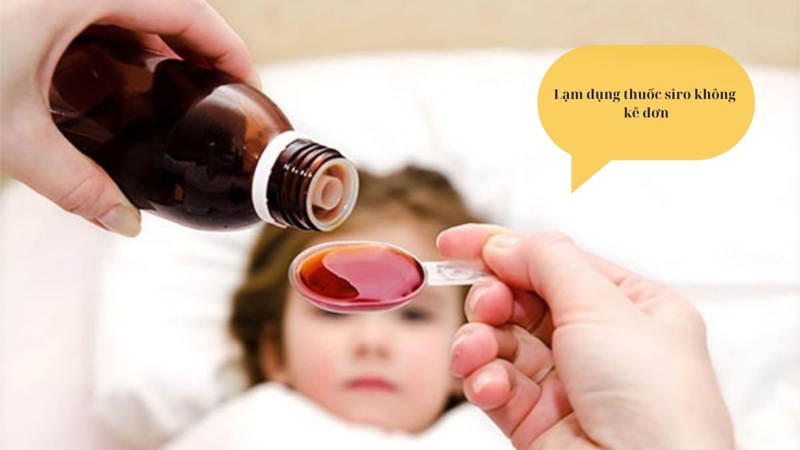 Tránh lạm dụng siro ho khi bé viêm họng