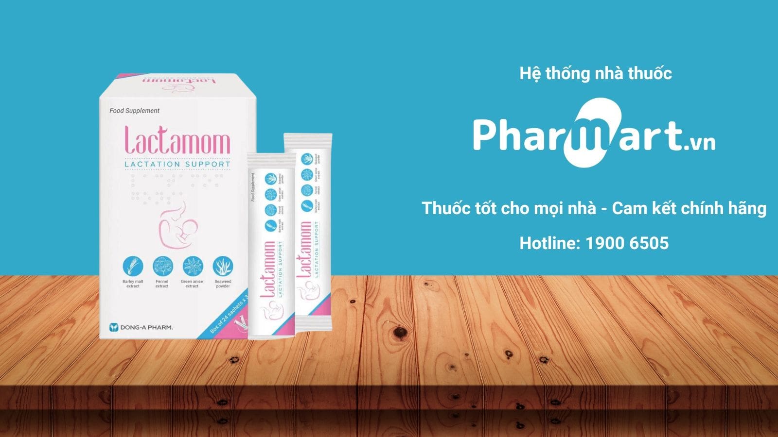 Sản phẩm từ thương hiệu Lactamom của Việt Nam