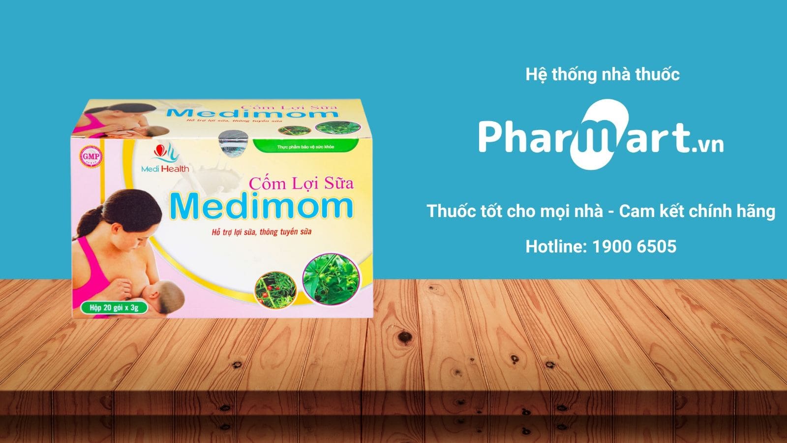 Cốm lợi sữa Medimom thương hiệu Việt Nam