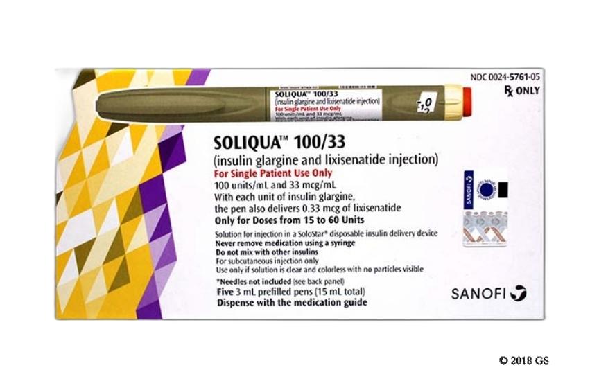 Bút tiêm Soliqua 100/33 thế hệ mới