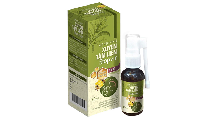 Xịt keo ong Xuyên Tâm Liên Stopvir