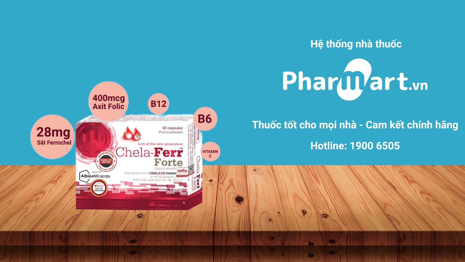 Viên uống sắt hữu cơ Chela Ferr