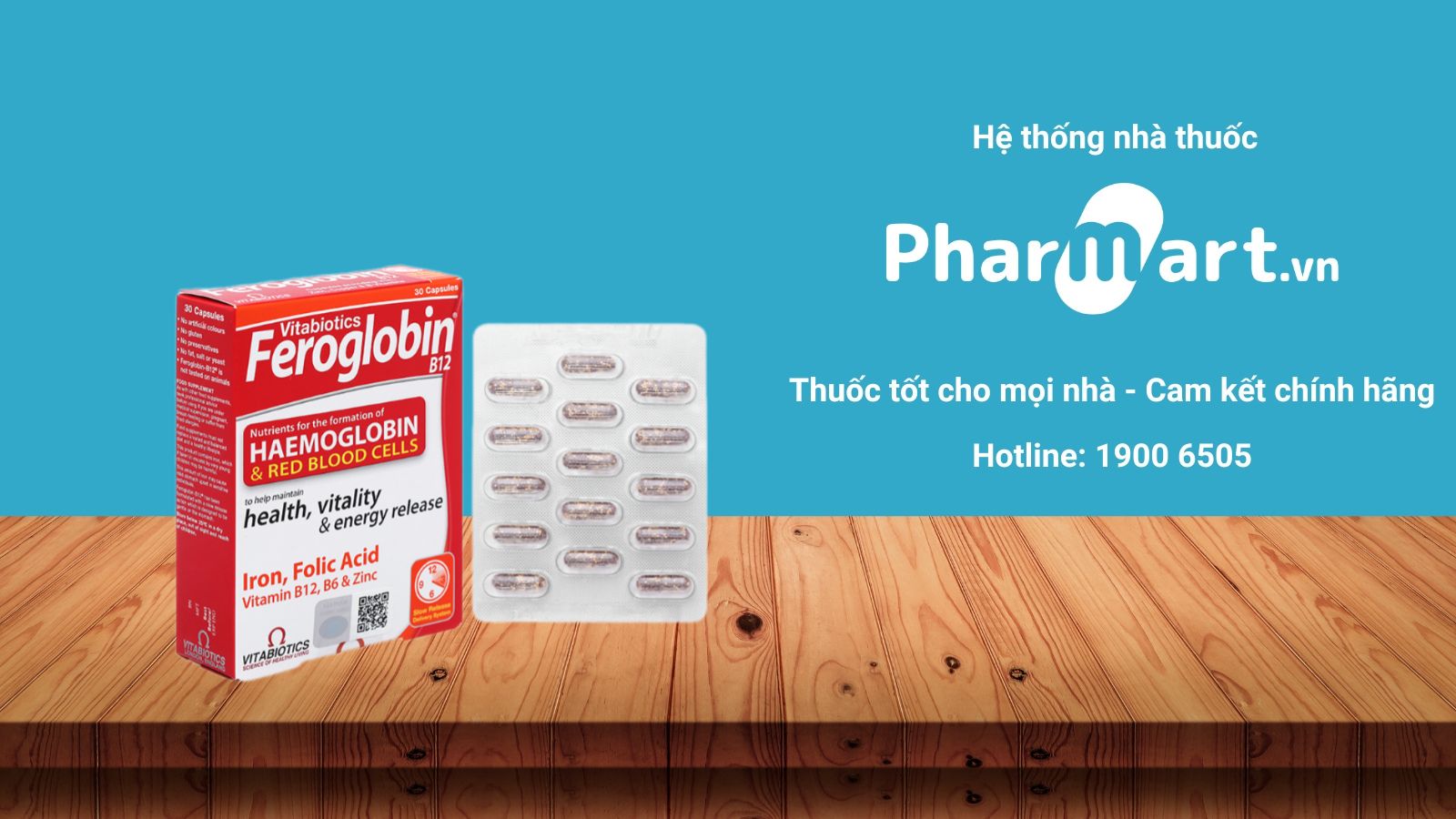 Sắt hữu cơ Feroglobin B12 Vitabiotics