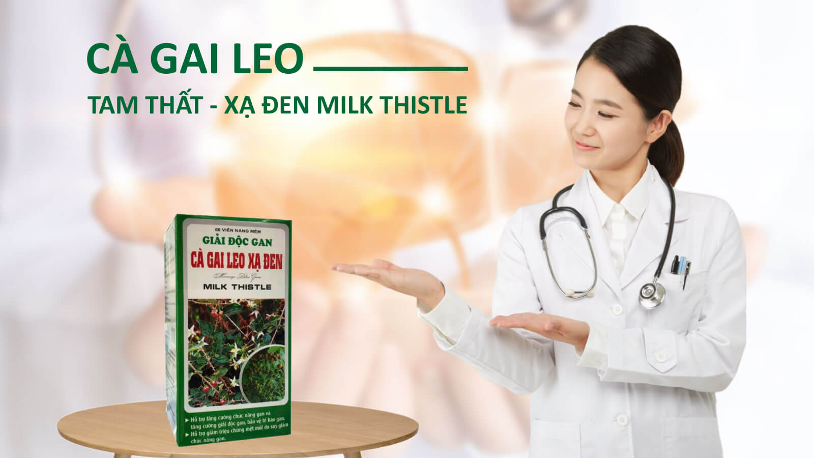 Thuốc Cà gai leo kết hợp Xạ đen của Milk Thistle