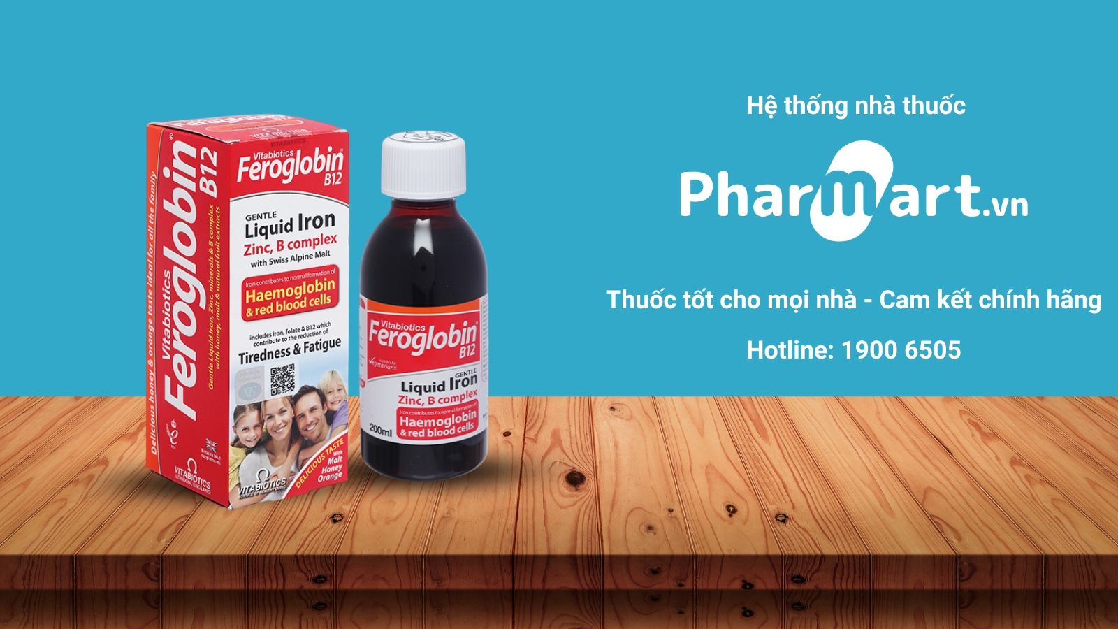 Siro bổ sung sắt cho bà bầu Feroglobin B12