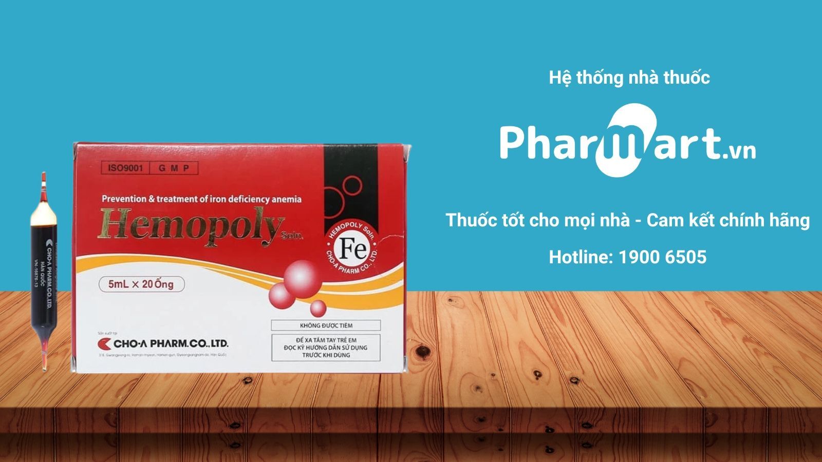 Thuốc sắt dạng nước cho bà bầu Hemopoly Hàn Quốc