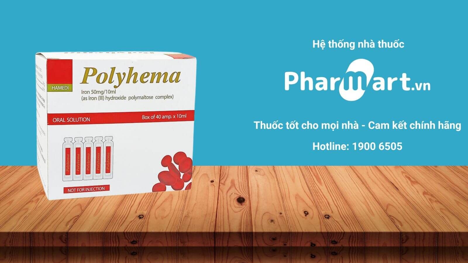 Thuốc Polyhema (50mg) - Hỗ trợ bổ sung sắt và ngăn ngừa tình trạng thiếu máu