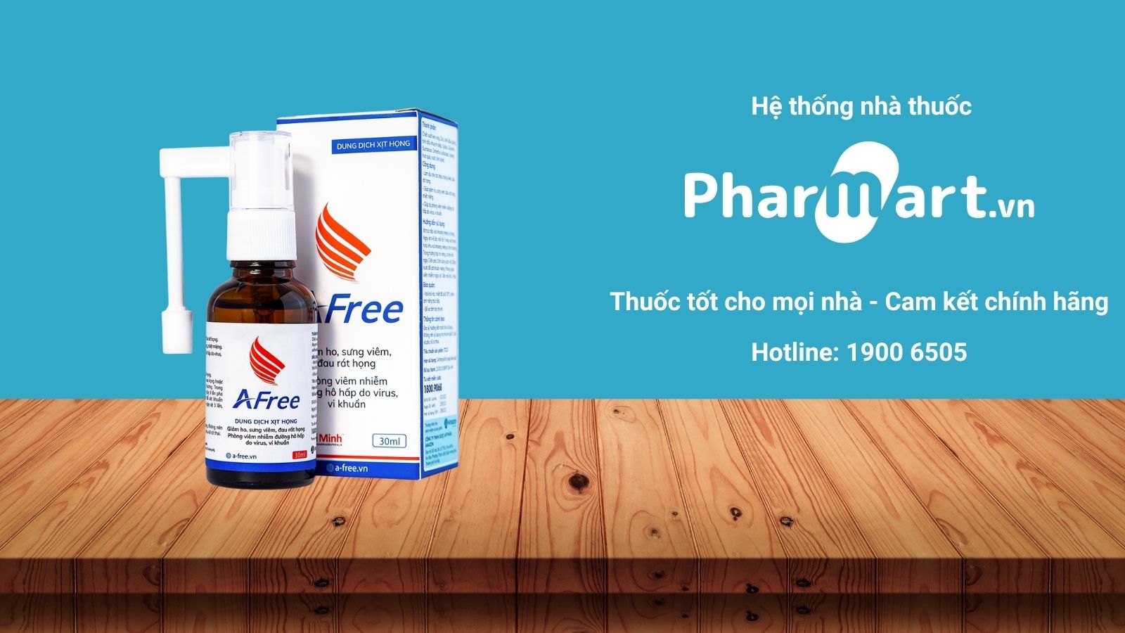Afree - Xịt họng thảo dược đến từ thương hiệu Thái Minh