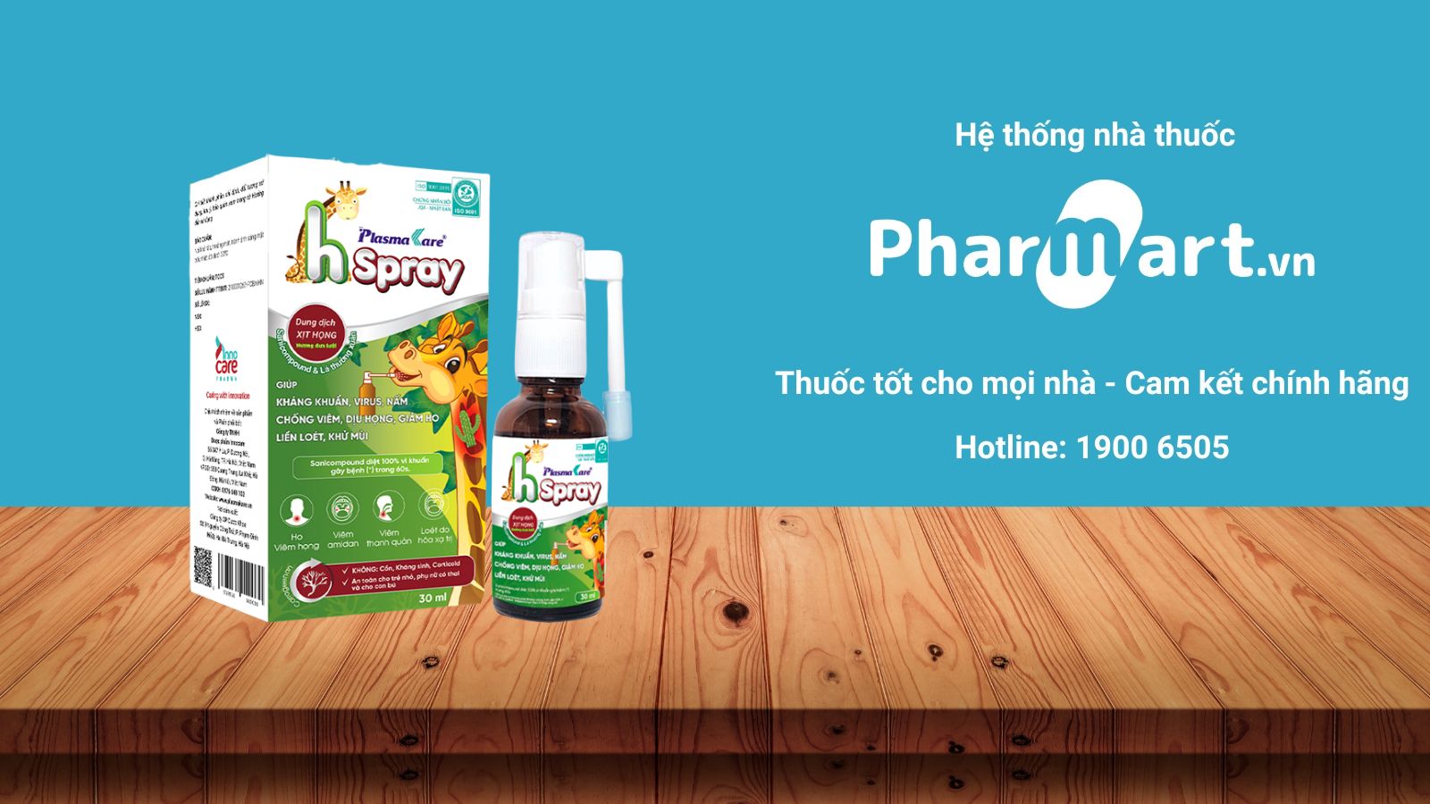 Xịt Họng PlasmaKare H Spray có thể dùng cho bé từ 6 tháng tuổi