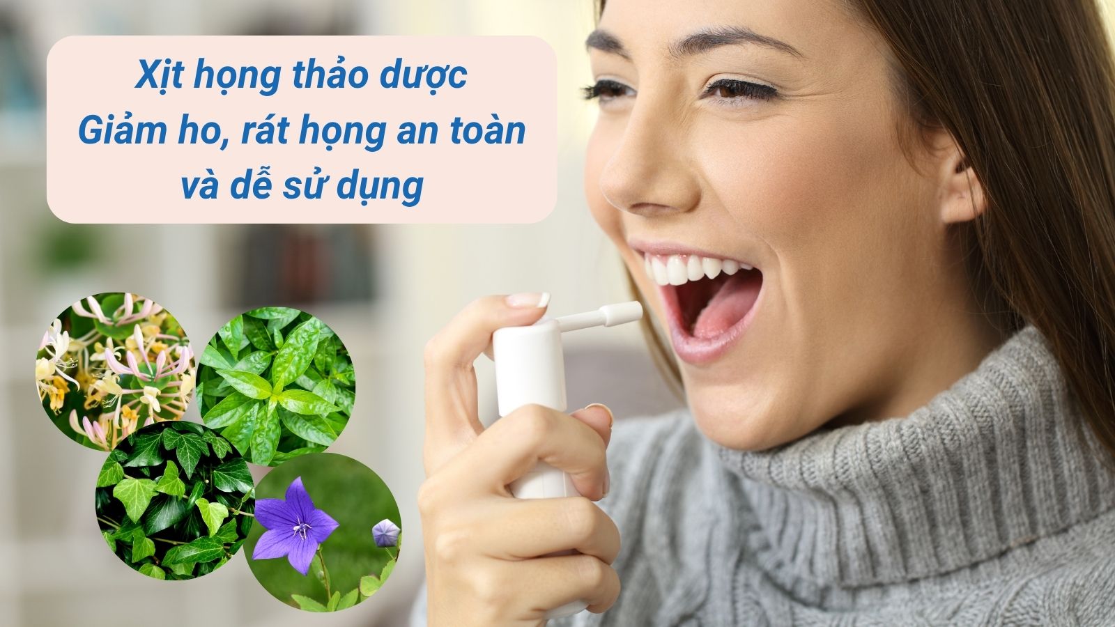 Top 10 xịt họng thảo dược tốt nhất – Giảm ho, rát họng an toàn và dễ sử dụng