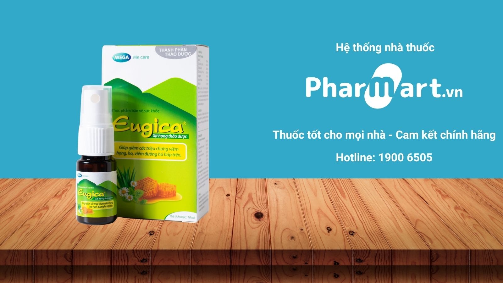 Xịt họng thảo dược Eugica dùng được cho trẻ em từ 12 tuổi