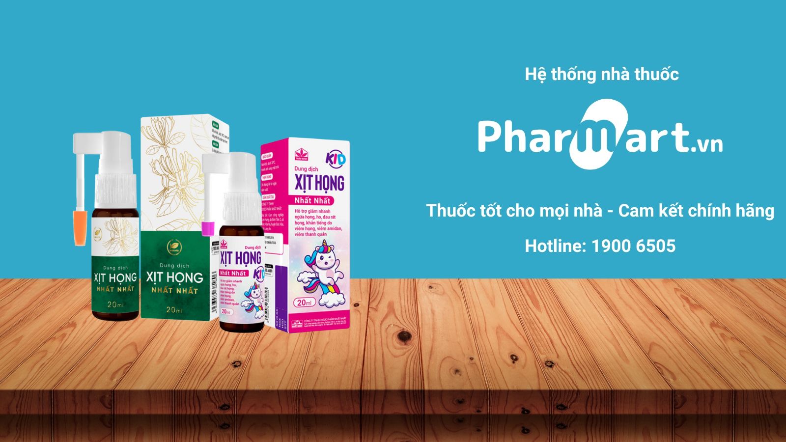Xịt họng Nhất Nhất có phiên bản riêng dành cho trẻ nhỏ